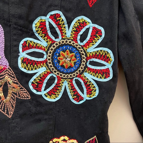 Berek 2 Embroidered Cotton Jacket Sz PS - Picture 5 of 9